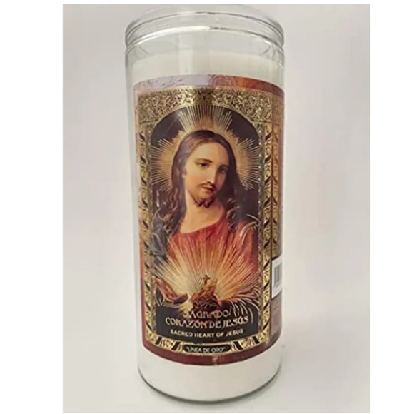 Religious Veladoras Misticas Sagrado Corazon De Jesus 14 Day Candle NWT - Picture 4 of 5